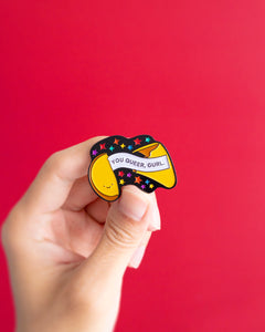 Fortune cookie — enamel pin