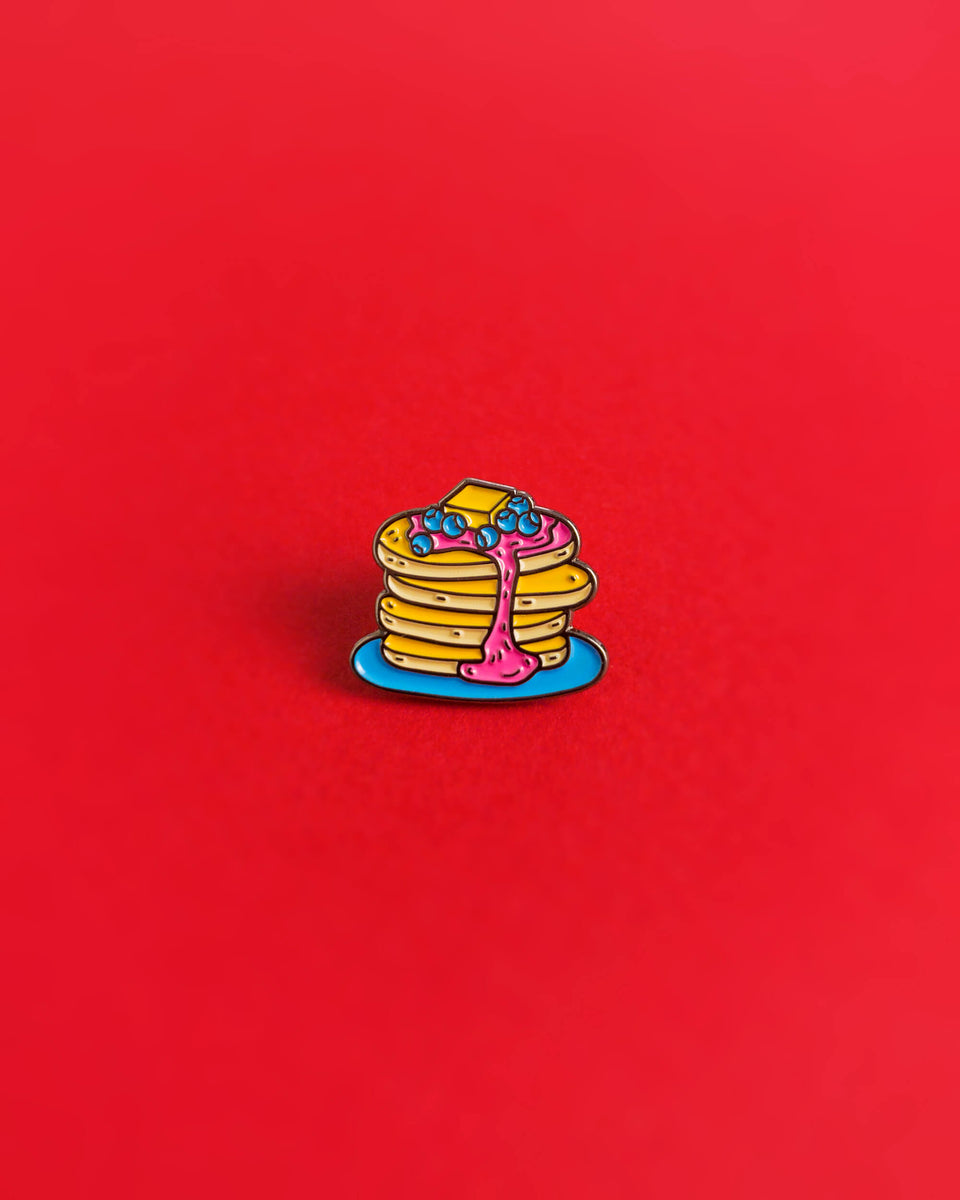 Pancake LGBT enamel pin – Heckin' Unicorn