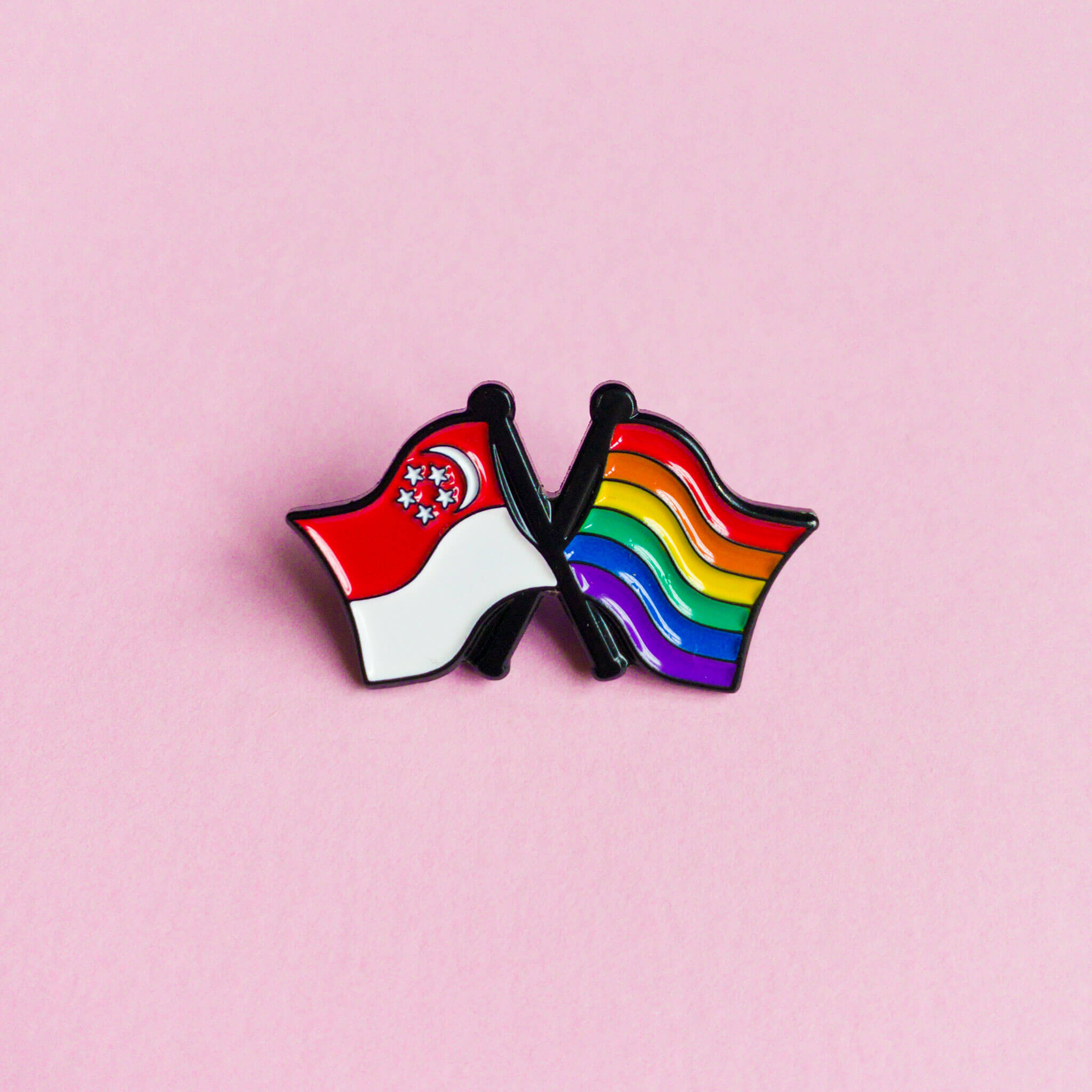 Singapore pride — enamel pin