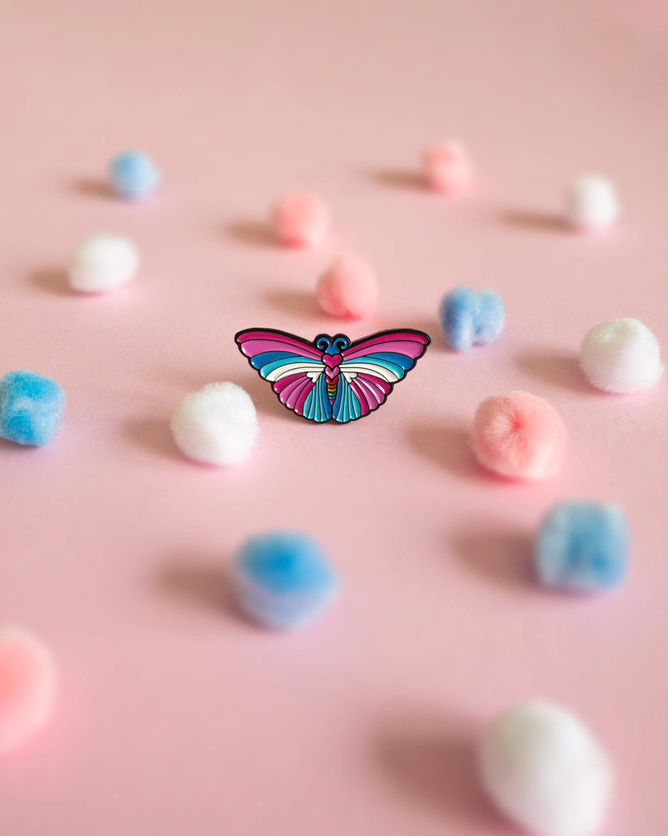 Transcendent butterfly — enamel pin – Heckin' Unicorn