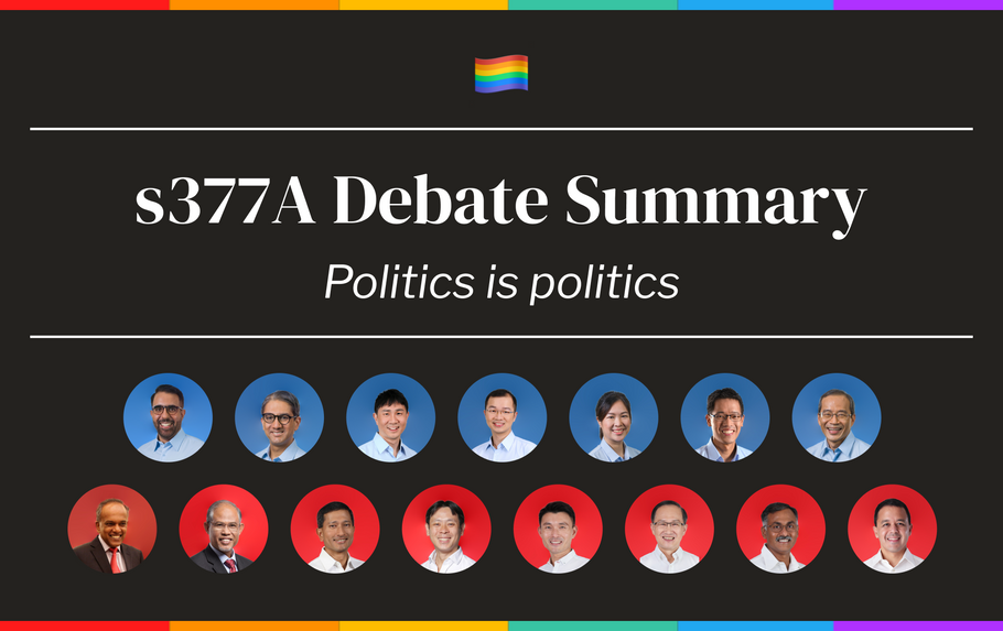 s377A Debate Summary: Politics is Politics