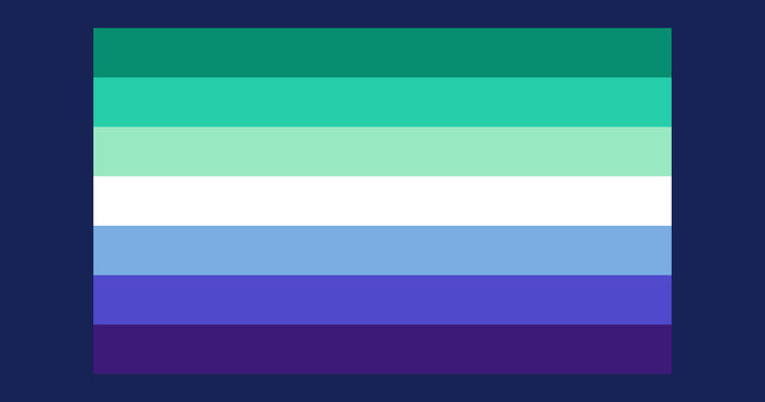 What is the Gay men pride flag and what does it mean?