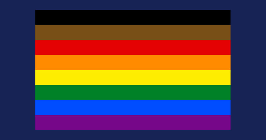 What is the Philadelphia People of Colour-Inclusive pride flag and what does it mean?