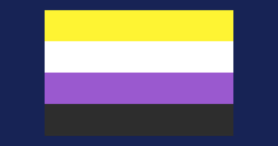 What is the Non-binary (enby) pride flag and what does it mean?