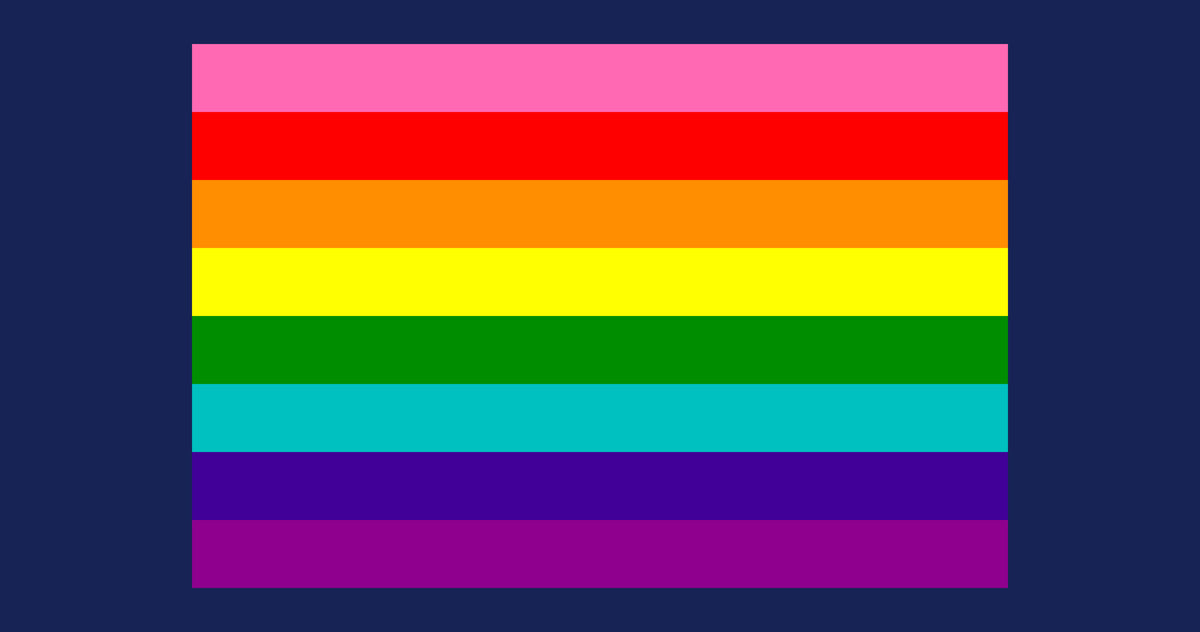 What is the original Gilbert Baker rainbow pride flag and what does it ...