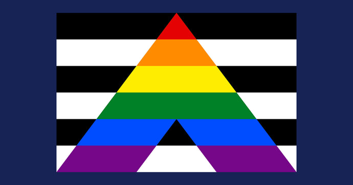 What is the Straight Ally pride flag and what does it mean?
