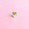 Golden Heart (transgender)— enamel pin