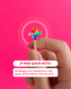 Rainbow Pinwheel Spinning Pin — enamel pin