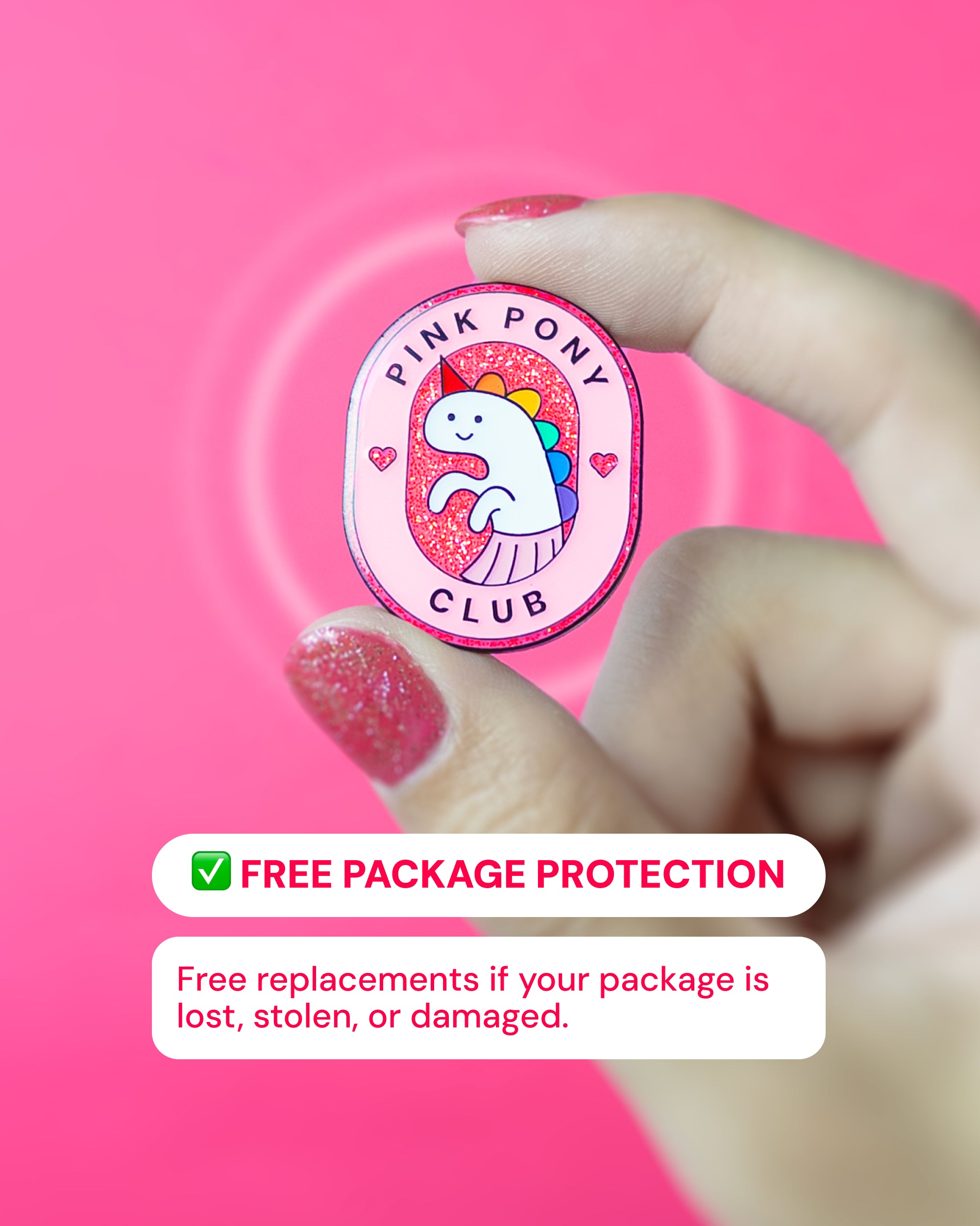 Pink Pony Club — enamel pin