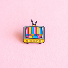 Load image into Gallery viewer, Vintage TV (pansexual) — enamel pin