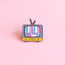 Load image into Gallery viewer, Vintage TV (transgender) — enamel pin