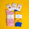 2 Socks + 3 Pins Mega Set (Save 10%)