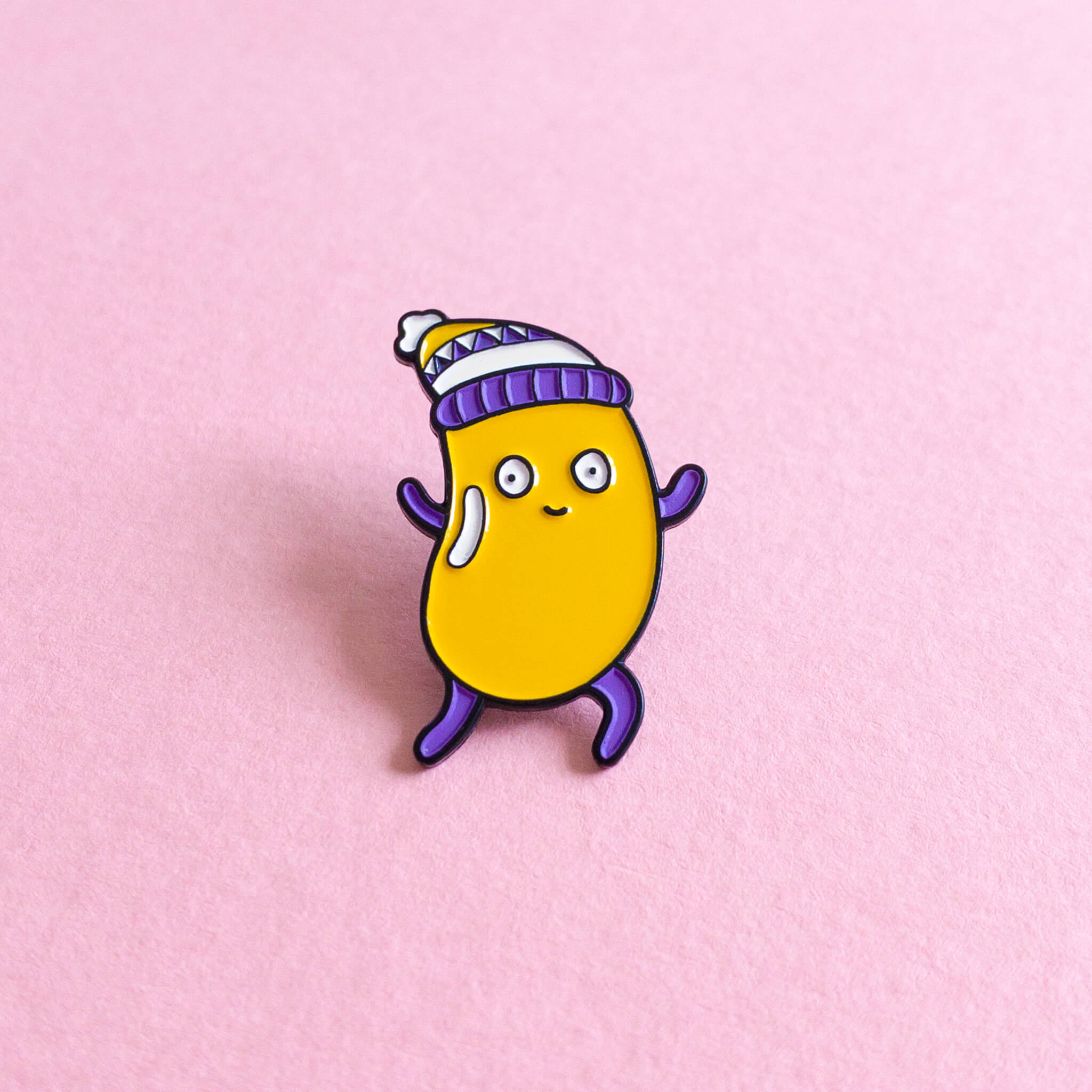 Running Banana Enamel Pin - Home