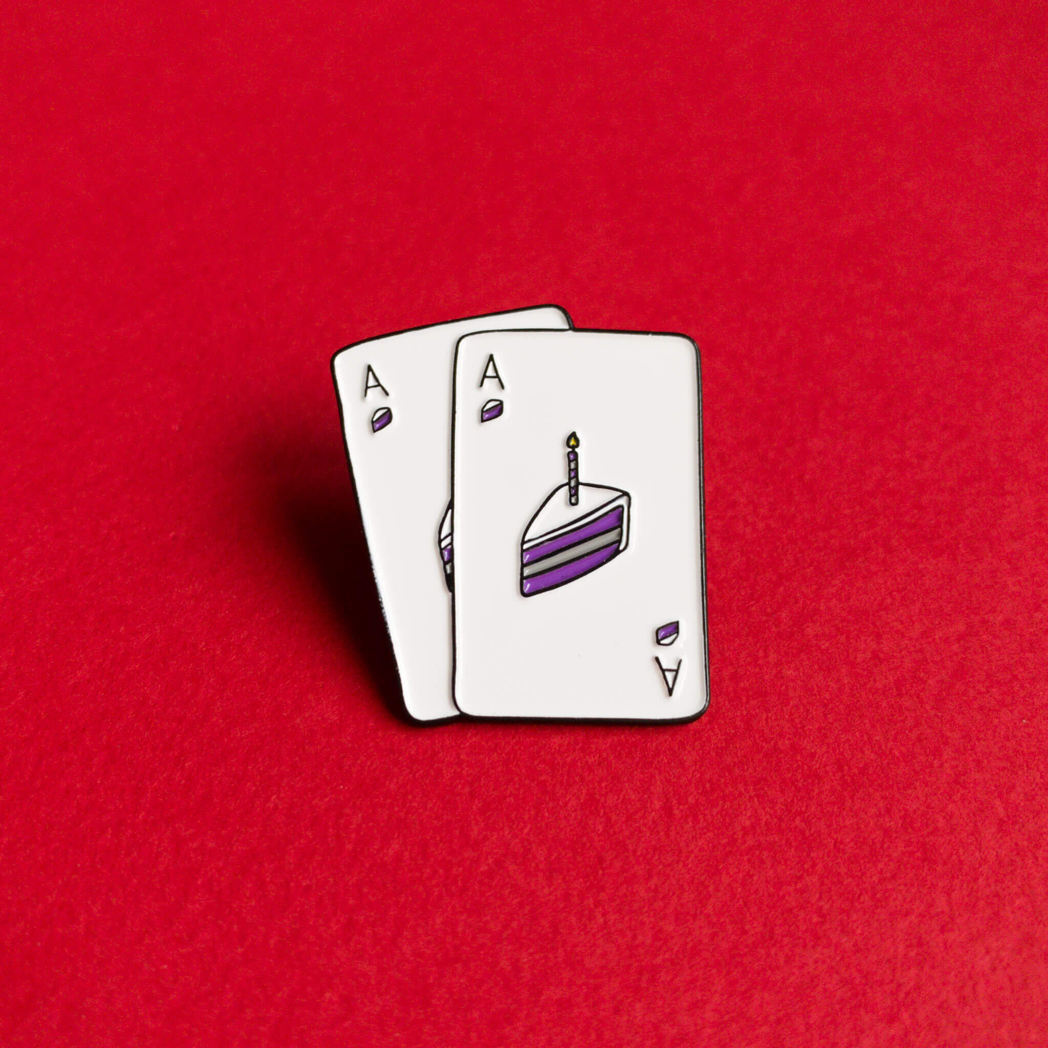 Ace of cakes — enamel pin