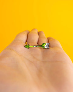 Aro Arrow (Aromantic) — enamel pin