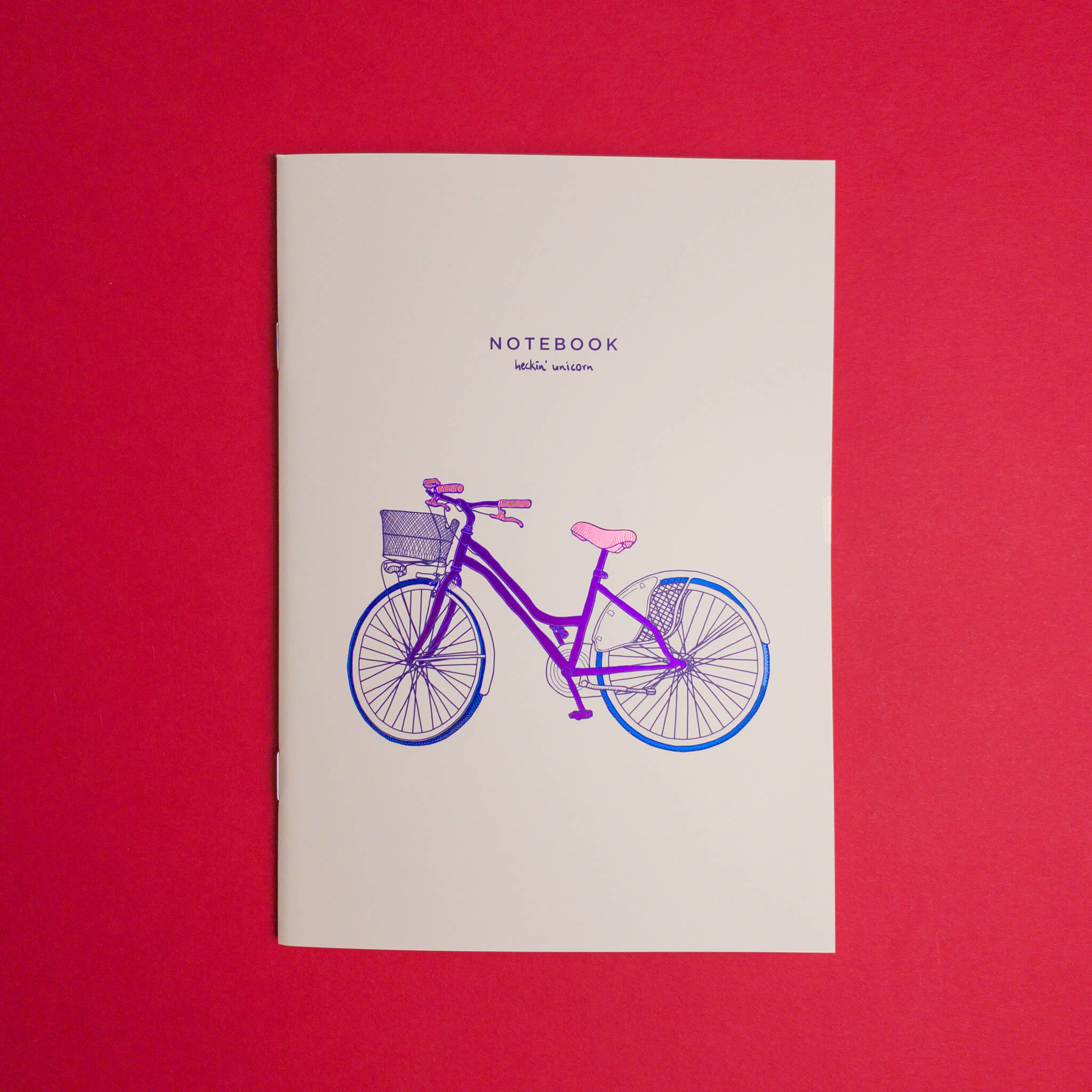Bicycle LGBTQ+ bisexual notebook – Heckin' Unicorn