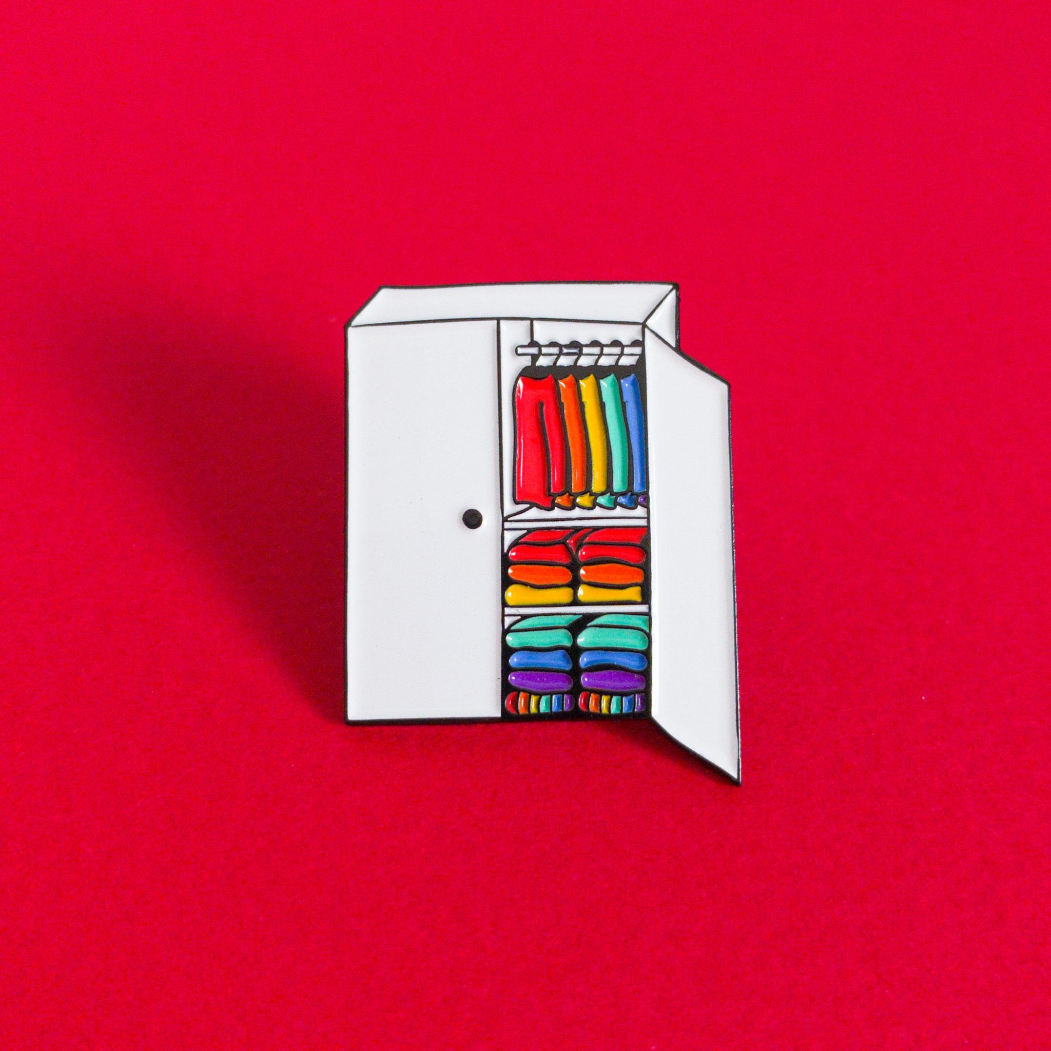 Welcome to my closet — enamel pin