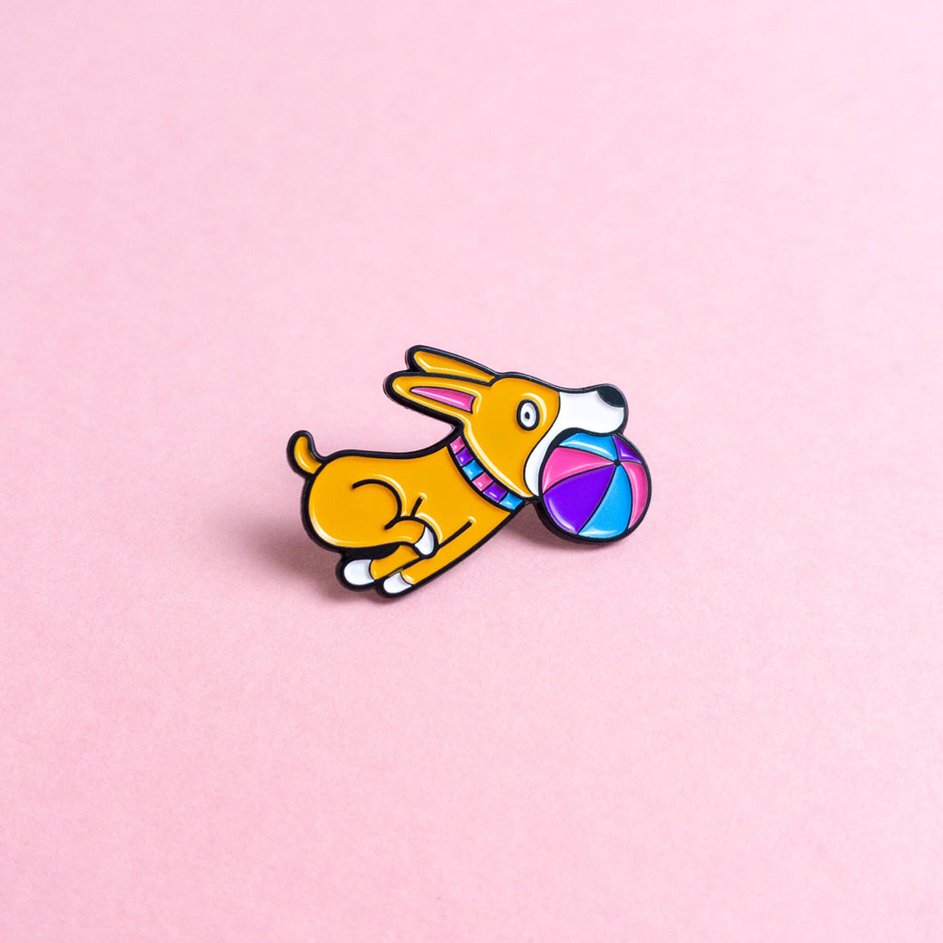 Doggo (bisexual) — enamel pin