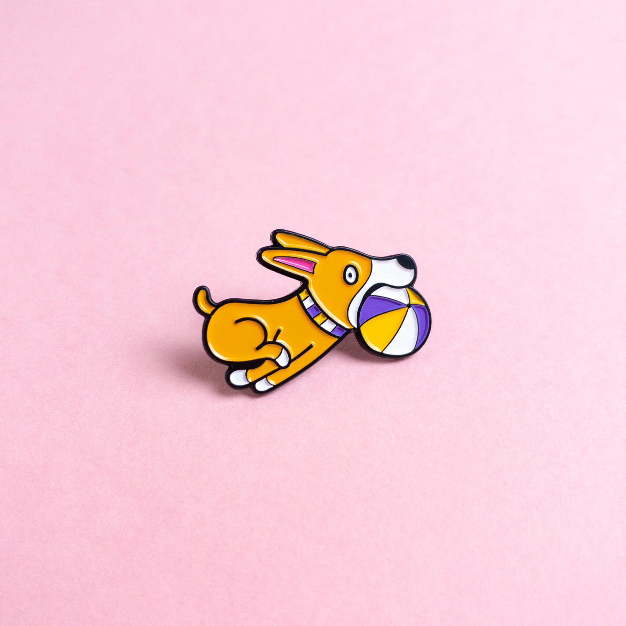 Doggo (enby) — enamel pin