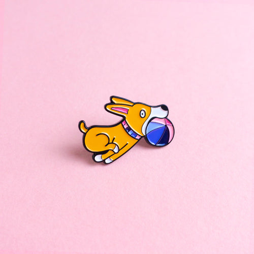 Doggo (omnisexual / omni) — enamel pin
