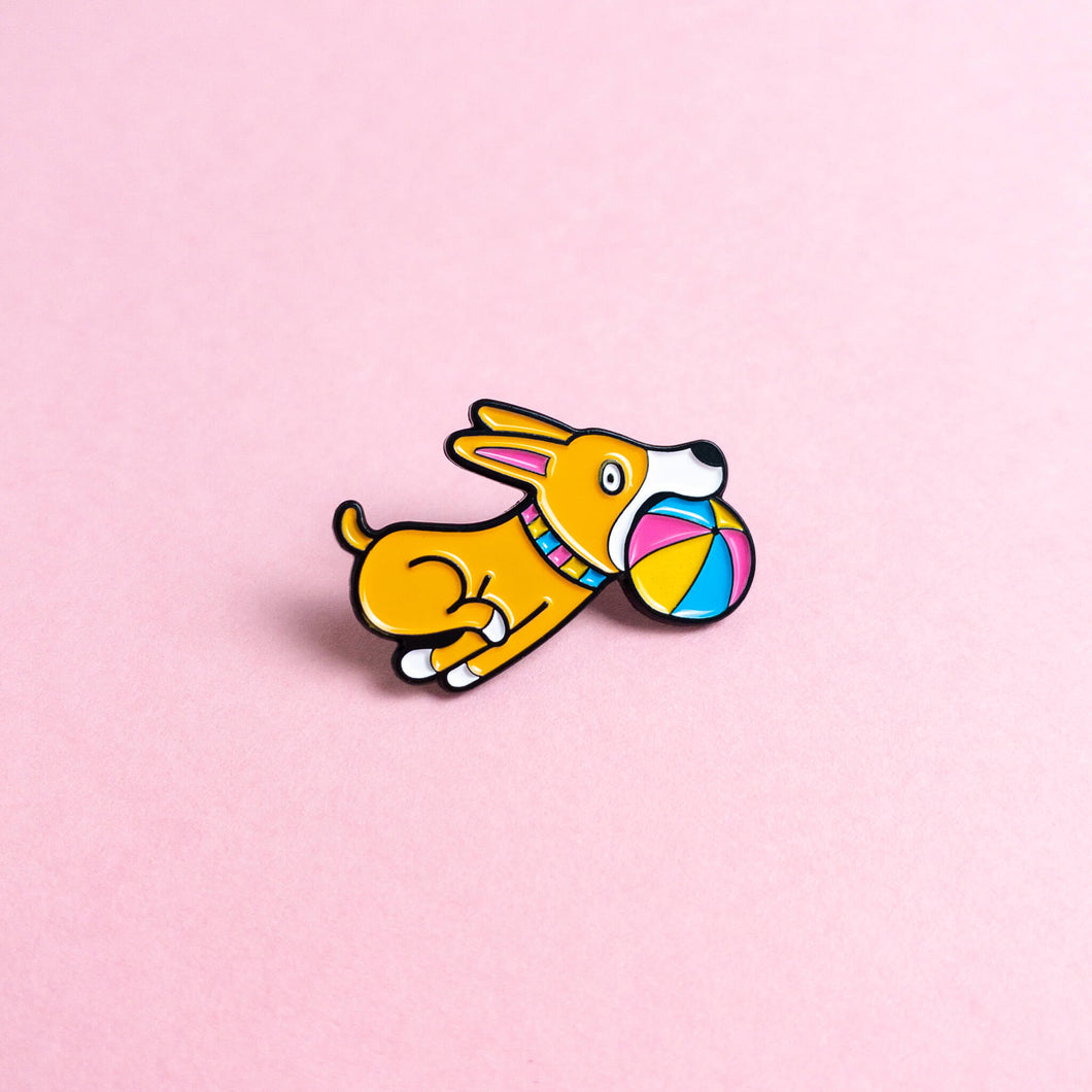 Doggo (pansexual) — enamel pin