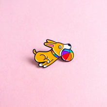 Load image into Gallery viewer, Doggo (rainbow) — enamel pin