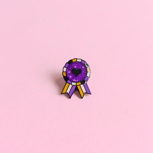 Non-Binary (Enby) Award Badge — enamel pin