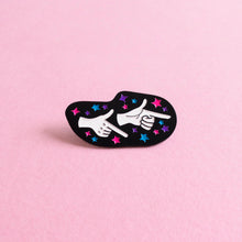 Load image into Gallery viewer, Finger Guns (Bisexual) — enamel pin