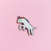 Load image into Gallery viewer, I’m a heckin’ unicorn — enamel pin