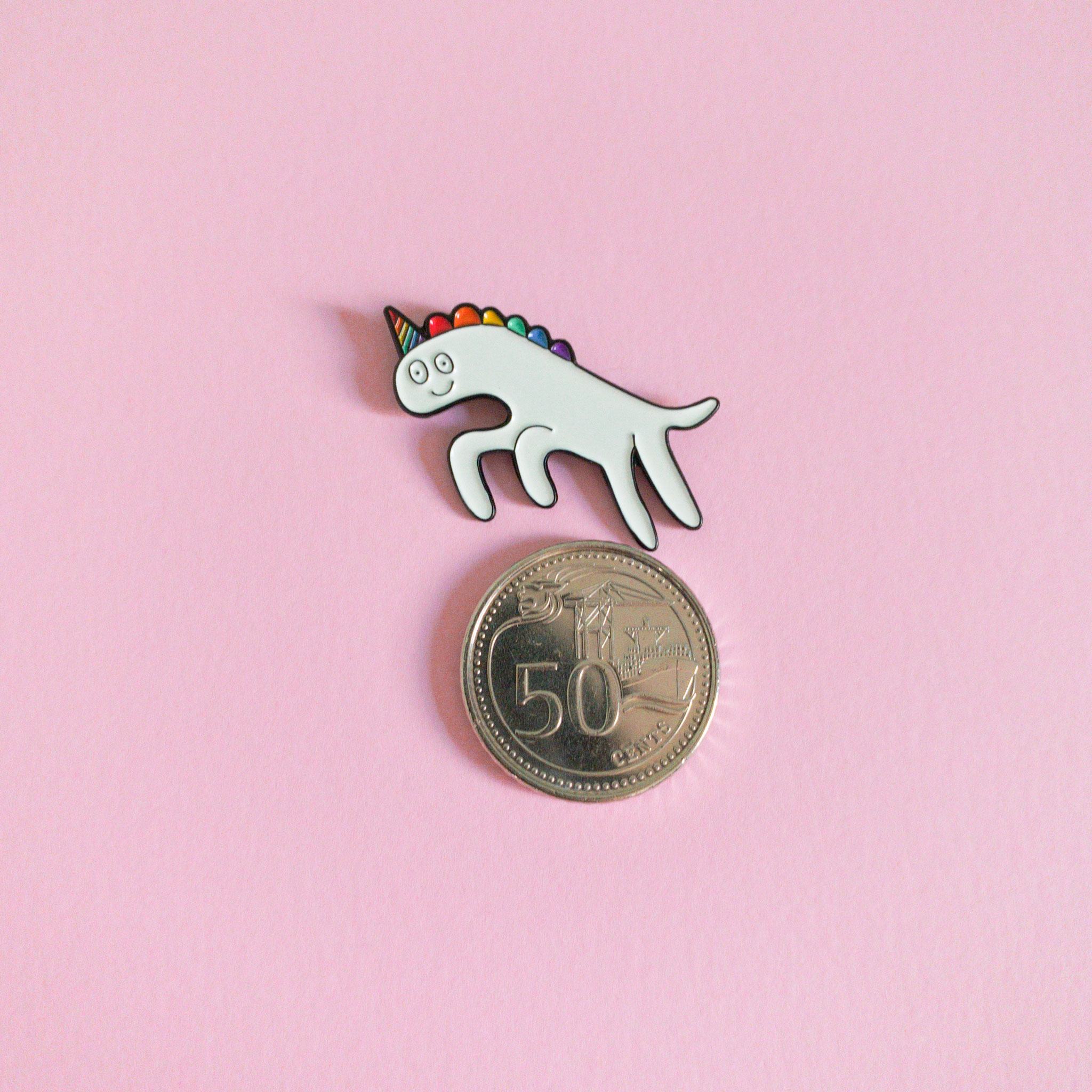 I’m a heckin’ unicorn — enamel pin