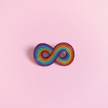 Load image into Gallery viewer, Infinity rainbow — enamel pin