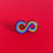 Load image into Gallery viewer, Infinity rainbow — enamel pin