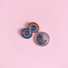 Infinity rainbow — enamel pin