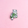 Kitten (aromantic) — enamel pin