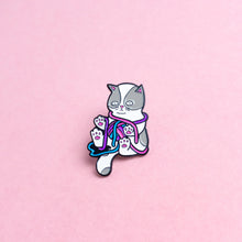 Load image into Gallery viewer, Kitten (bisexual) — enamel pin