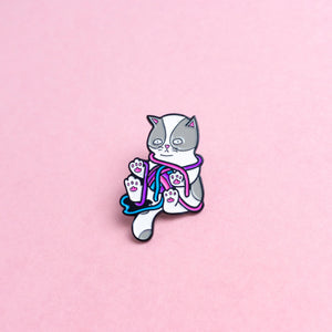 Kitten (bisexual) — enamel pin