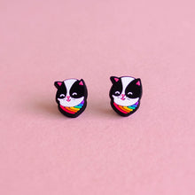 Load image into Gallery viewer, Kitten — mini stud earrings