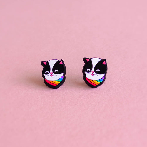 Queer Unicorn Dangle & Clip On Earrings LGBTQ+ – Heckin' Unicorn