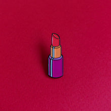 Load image into Gallery viewer, Lipstick lesbian — enamel pin