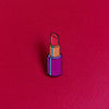 Lipstick lesbian — enamel pin