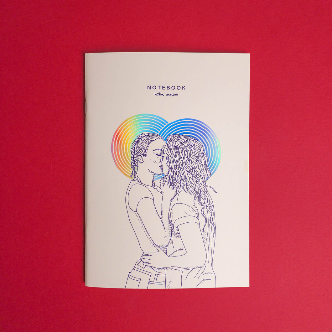 Women in love (rainbow foil) notebook