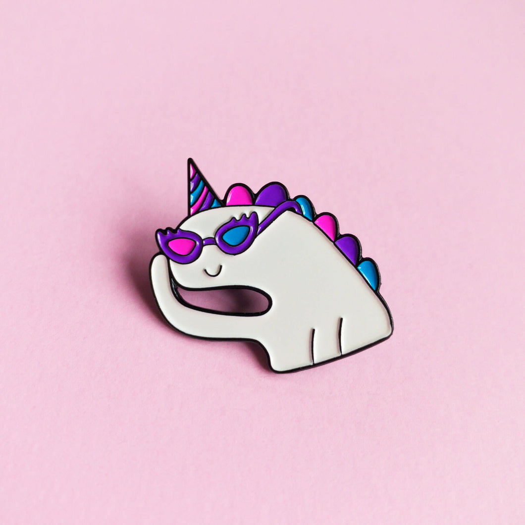 Oh bi unicorn — enamel pin