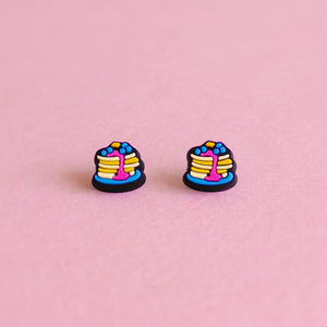 Pancake — mini stud earrings