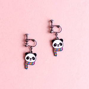 Panda — earrings