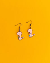 Load image into Gallery viewer, Pannosaurus Rex (Pansexual Dino) — earrings