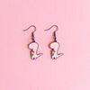 Pannosaurus Rex (Pansexual Dino) — earrings