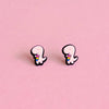 Pannosaurus Rex — mini stud earrings