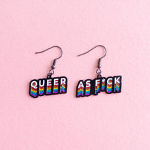 Load image into Gallery viewer, Queer AF — earrings