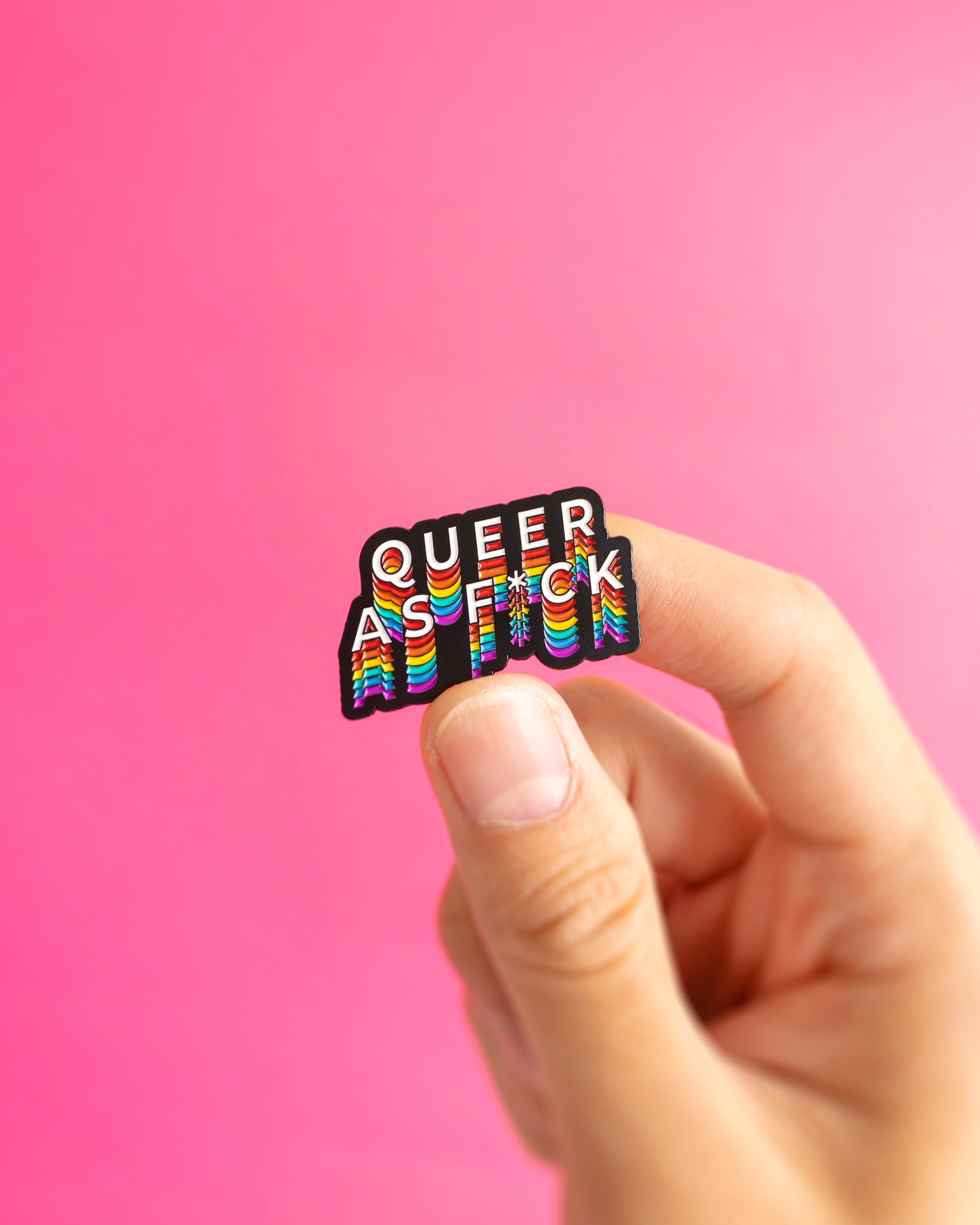 Ace of cakes LGBT enamel pin – Heckin' Unicorn