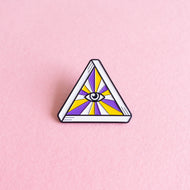 Queer eye (enby) — enamel pin